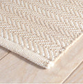 Herringbone Linen/White lndoor/Outdoor 180x270