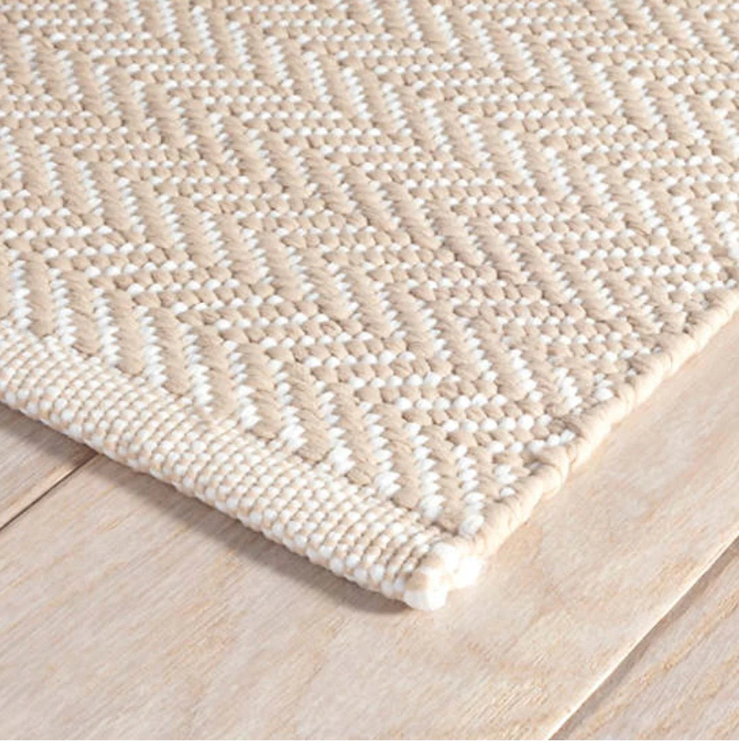 Herringbone Linen/White lndoor/Outdoor 180x270