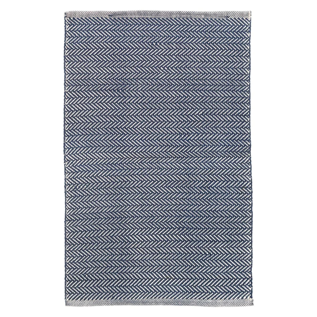 Herringbone Navy/lvory lndoor/Outdoor 180x270