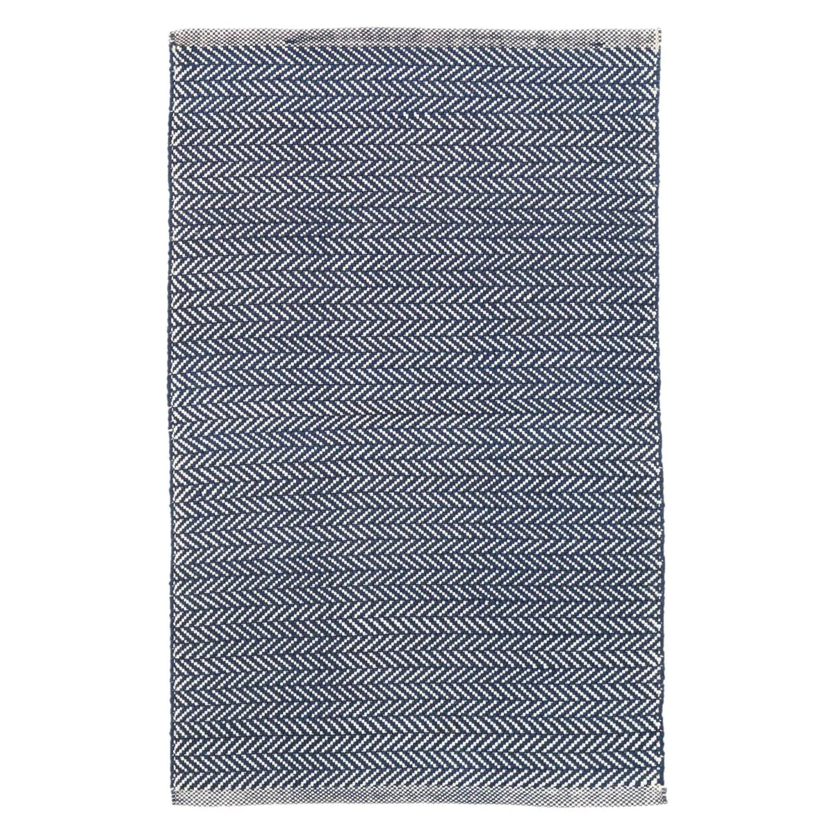 Herringbone Navy/lvory lndoor/Outdoor 180x270