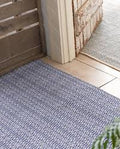 Fair Isle French Blue Cotton 180x270