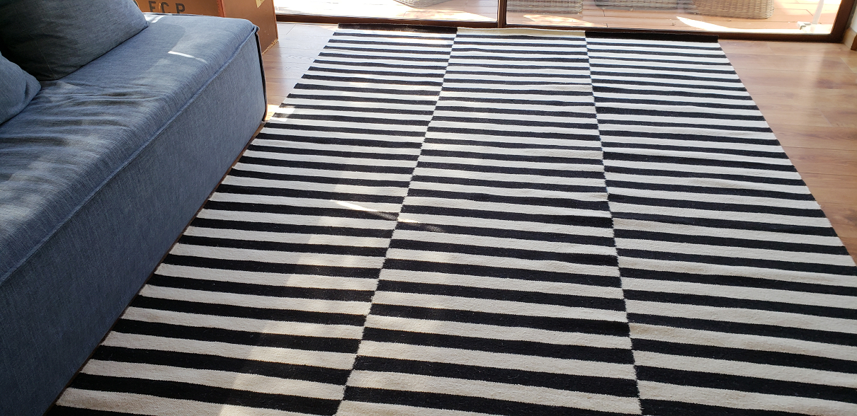 Kelim Black 200x300