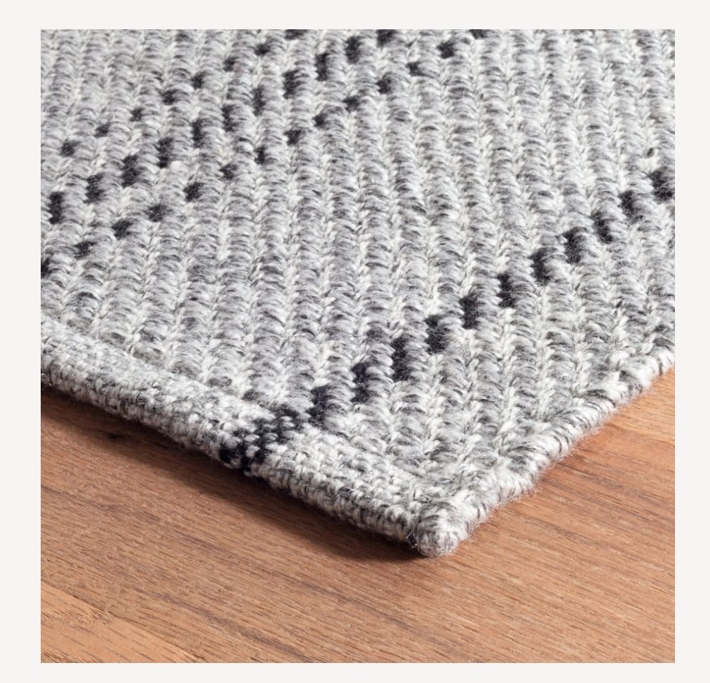 Melange Stripe Gris/Negro 150x240 cm