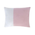 Cojín Estrella Rosa Blanco