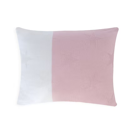 Cojín Estrella Rosa Blanco